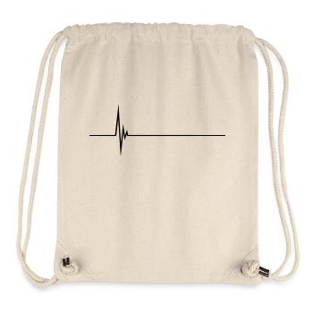 Pulse Heartbeat - Stanley/Stella recycelter Gym Bag - Naturweiß - Vorne