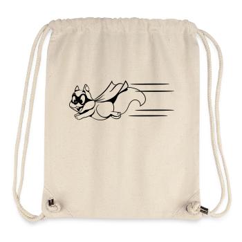 Super héros écureuil - Sac à cordon recyclé Stanley/Stella - blanc naturel - Devant