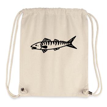 mackerel sea fish for fisherman - Stanley/Stella Recycled Gym Bag - natural - Front