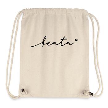 Beata Cursive Name - Stanley/Stella Recycled Gym Bag - natural - Front