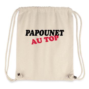 PAPUUNET AN DER SPITZE - Stanley/Stella recycelter Gym Bag - Naturweiß - Vorne