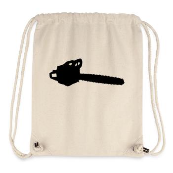 Cas tronçonneuse - Sac à cordon recyclé Stanley/Stella - blanc naturel - Devant