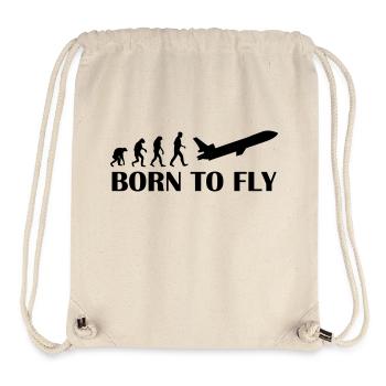 born to fly - Stanley/Stella Recycled Gym Bag - natural - Front