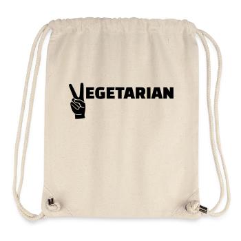 Vegetarian - Stanley/Stella Recycled Gym Bag - natural - Front