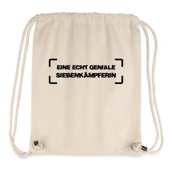 Siebenkämpfer / Siebenkämpferin / Siebenkampf - Stanley/Stella recycelter Gym Bag - Naturweiß - Vorne