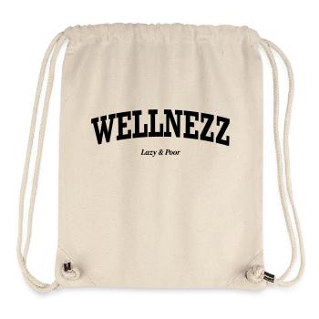 Wellnezz - Poor & Lazy - Stanley/Stella recycelter Gym Bag - Naturweiß - Vorne