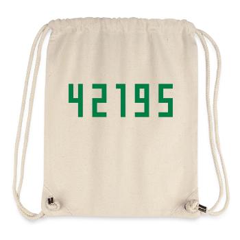 Marathon 42195 Meter - Stanley/Stella recycelter Gym Bag - Naturweiß - Vorne