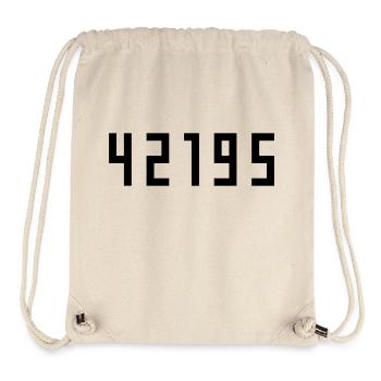 Marathon 42195 Meter - Stanley/Stella recycelter Gym Bag - Naturweiß - Vorne
