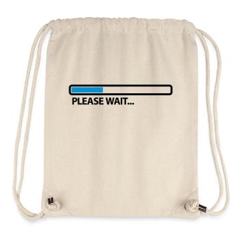 please_wait_2c - Stanley/Stella recycelter Gym Bag - Naturweiß - Vorne
