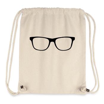 Geek glasses - Stanley/Stella recycelter Gym Bag - Naturweiß - Vorne
