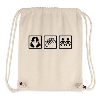 Twins - Stanley/Stella Recycled Gym Bag - natural - Front