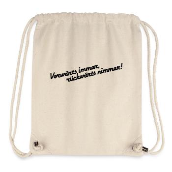 Vorwärts immer rückwärts nimmer alleinstehend - Stanley/Stella recycelter Gym Bag - Naturweiß - Vorne
