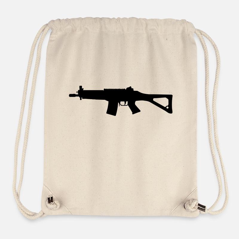 SG553 Karabiner - Stanley/Stella recycelter Gym Bag - Naturweiß