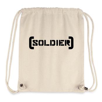 Stamp Soldier Logo War General Freedom Fighter - Stanley/Stella Recycled Gym Bag - natural - Front