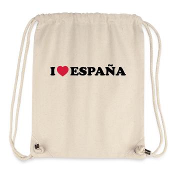 I love Espana - Stanley/Stella Recycled Gym Bag - natural - Front