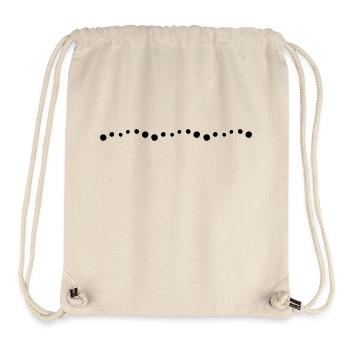 Punkte Linie - Stanley/Stella recycelter Gym Bag - Naturweiß - Vorne
