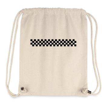 racing_flag_pattern_f1 - Sac à cordon recyclé Stanley/Stella - blanc naturel - Devant
