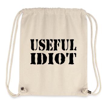 USEFUL IDIOT - Stanley/Stella Recycled Gym Bag - natural - Front