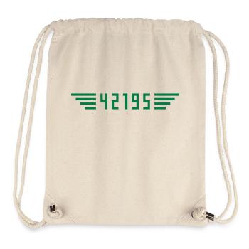 Marathon 42195 Meter - Stanley/Stella recycelter Gym Bag - Naturweiß - Vorne