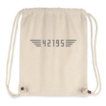 Marathon 42195 Meter - Stanley/Stella recycelter Gym Bag - Naturweiß - Vorne