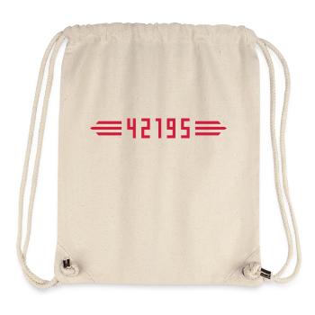 Marathon 42195 Meter - Stanley/Stella recycelter Gym Bag - Naturweiß - Vorne