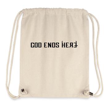 God ends - Stanley/Stella recycelter Gym Bag - Naturweiß - Vorne