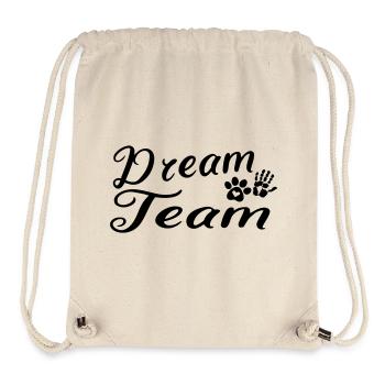 Hund Dream Team - Stanley/Stella recycelter Gym Bag - Naturweiß - Vorne