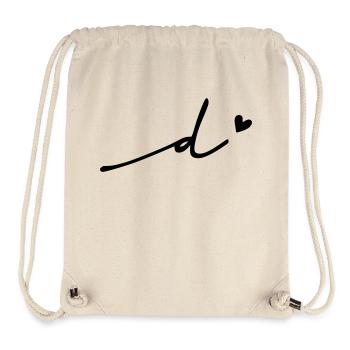 Point (d) Cursive - Stanley/Stella Recycled Gym Bag - natural - Front