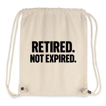 Pensioners Not Expired Funny - Stanley/Stella Recycled Gym Bag - natural - Front