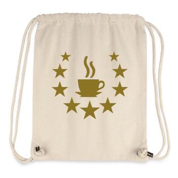 coffee star - Stanley/Stella recycelter Gym Bag - Naturweiß - Vorne