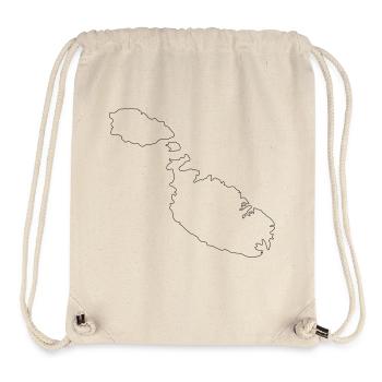 Malta - Stanley/Stella recycelter Gym Bag - Naturweiß - Vorne