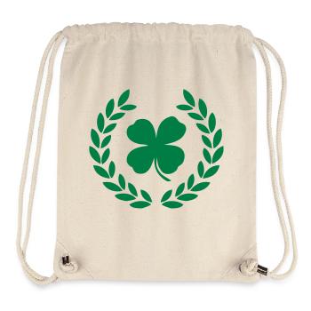 irish shamrock green - Stanley/Stella Recycled Gym Bag - natural - Front