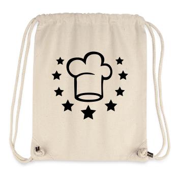 toque de cuisinier - Sac à cordon recyclé Stanley/Stella - blanc naturel - Devant