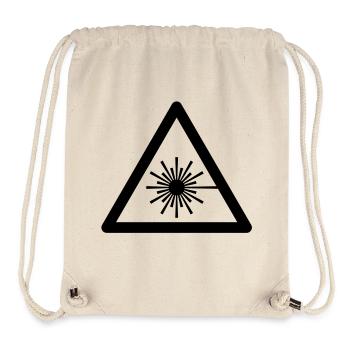 Hazard Symbol - Laser Light - Stanley/Stella Recycled Gym Bag - natural - Front