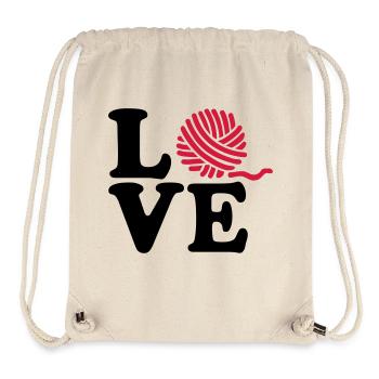 Stricken - Stanley/Stella recycelter Gym Bag - Naturweiß - Vorne
