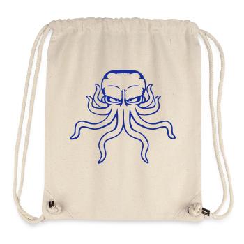 Oktopus Kraken Tintenfisch Kopffüßer böser Blick - Stanley/Stella recycelter Gym Bag - Naturweiß - Vorne