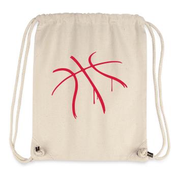 Basket-ball Basketball Basket - Sac à cordon recyclé Stanley/Stella - blanc naturel - Devant