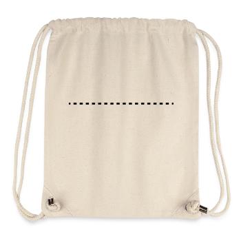 dashed_line_f1 - Stanley/Stella recycelter Gym Bag - Naturweiß - Vorne