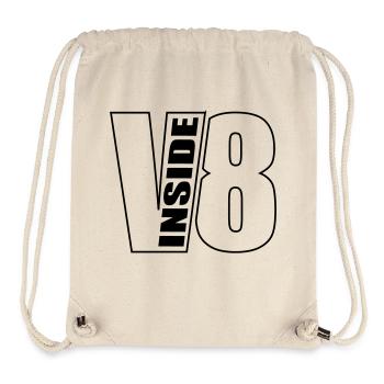 V8 INSIDE W2 - Sac à cordon recyclé Stanley/Stella - blanc naturel - Devant