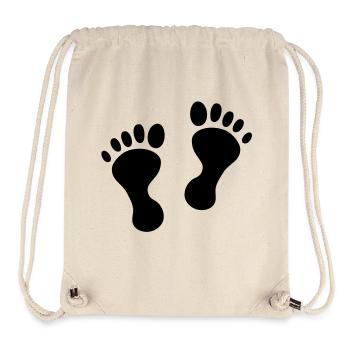 baby feet - Sac à cordon recyclé Stanley/Stella - blanc naturel - Devant