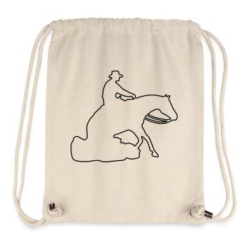 Sliding Stop Silhoutte Rand - Stanley/Stella recycelter Gym Bag - Naturweiß - Vorne