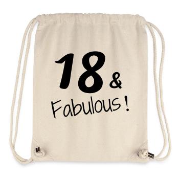 18 - Birthday - Anniversaire - Geburtstag - Humor - Stanley/Stella Recycled Gym Bag - natural - Front