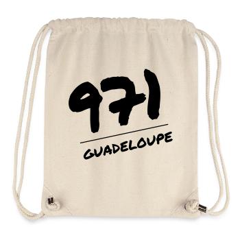 Guadeloupe 971 Guadeloupéen Guadeloupéenne Gwada - Stanley/Stella Recycled Gym Bag - natural - Front