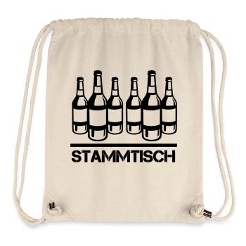 bierflasche stammtisch - Stanley/Stella recycelter Gym Bag - Naturweiß - Vorne