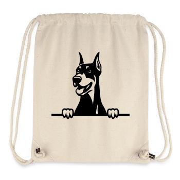 Dobermann - Sac à cordon recyclé Stanley/Stella - blanc naturel - Devant