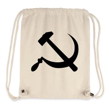 communisme - Sac à cordon recyclé Stanley/Stella - blanc naturel - Devant