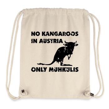 No Kangaroos in Austria R - Stanley/Stella recycelter Gym Bag - Naturweiß - Vorne
