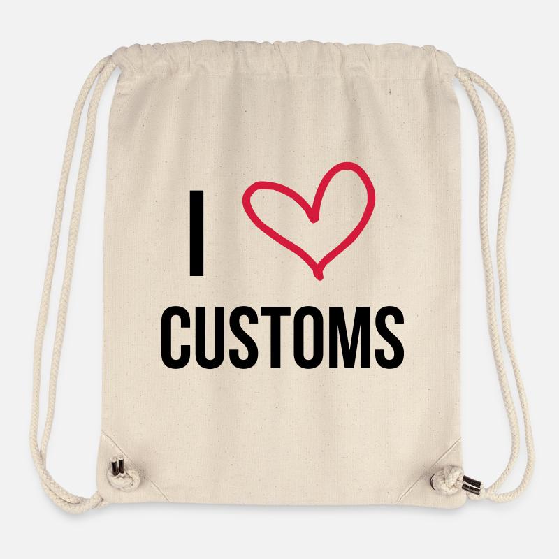 Douanier / Douane / Douanière / Police / Frontière - Sac à cordon recyclé Stanley/Stella - blanc naturel