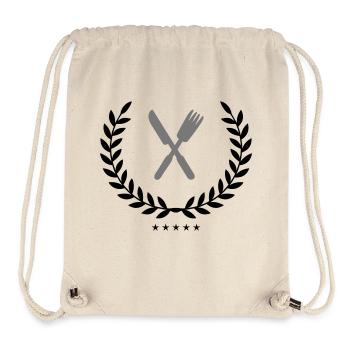 Armoiries de la coutellerie - Sac à cordon recyclé Stanley/Stella - blanc naturel - Devant
