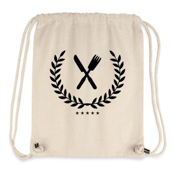 Armoiries de la coutellerie - Sac à cordon recyclé Stanley/Stella - blanc naturel - Devant